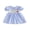 Blue, variant on BemeyourBBs Toddler Baby Girl Back To School Dress Kids Kindergarten Outfits Little Baby Girl Summer Smocked Dress Gingham Plaid Apple Embroidered Short Sleeve Casual A-line Dresses