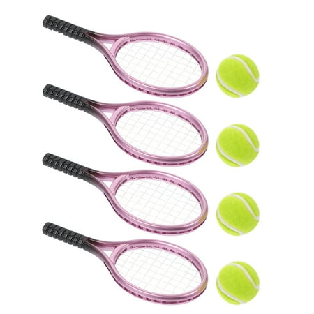 4 Sets Tennis Balls Mini Sporting Goods 9.00X3.80X0.65CM