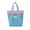 Blue, variant on Ohmyroo Polyester Mesh Tote Bag 7.95x7.52x1.97in Portable Travel Handbag With Zipper Breathable Cosmetic Wash Organizer Durable