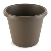 The HC Companies 14 Inch Indoor and Outdoor Classic Flower Pot, Chocolate