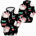 thumbnail image 4 of Chandails à Capuchon à Imprimé Hello Kitty Mignons pour Femmes, Chandail de Sport Décontracté à Col Rond, Chandail Ample, Vêtements d'Automne, Chandail à Enfiler, Chandail HOEMLIN, 4 of 6