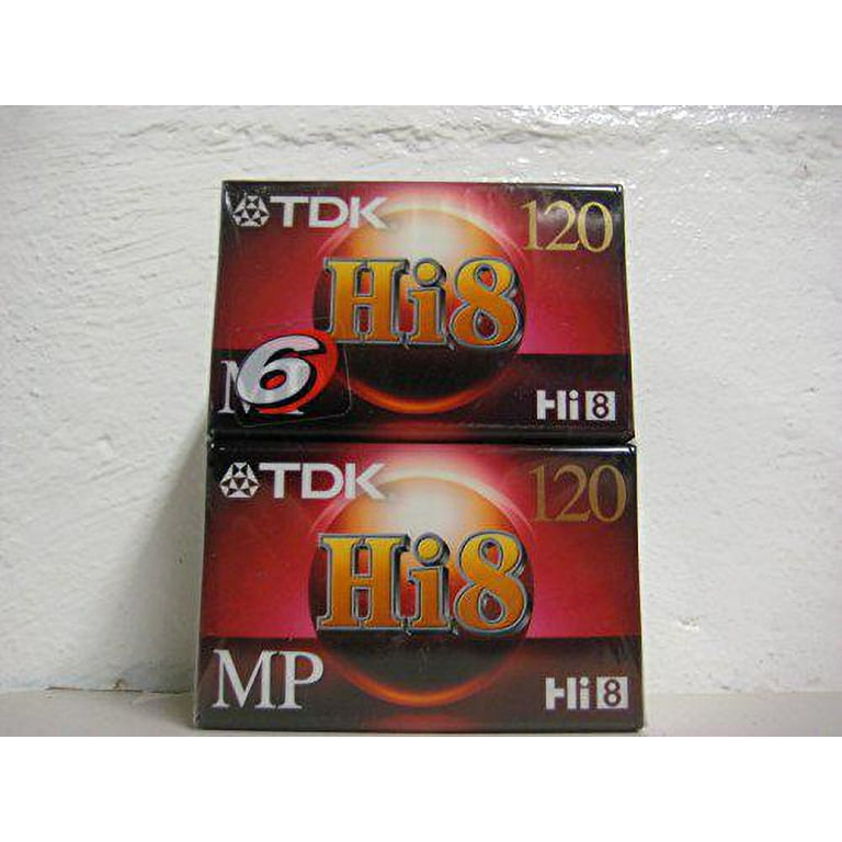 TDK Hi8 MP120 Min Blank Tapes, Pack of 6 - Walmart.com