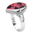 thumbnail image 2 of 925 Sterling Silver Women Jewelry Natural Rhodonite Ring, 2 of 10