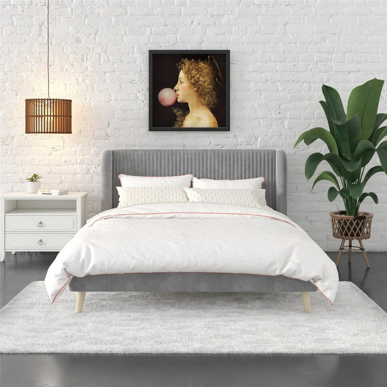Light gray bed deals