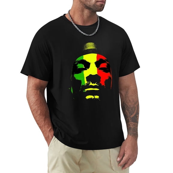 Rasta Face T Shirt Rap Deathrow Dogg Graphic Tees Men Funny Tshirts Shirts for Men Blank T Shirts Mens Tshirts Cotton