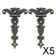 thumbnail image 1 of Paquete de 5 Bisagras de puerta de estilo vintage Soledad bronce 2 piezas, 1 of 9