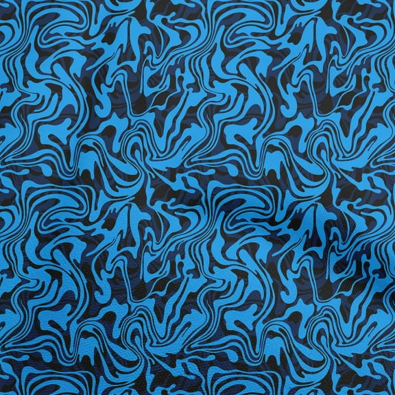oneOone Polyester Lycra Blue Fabric Abstract Diy Clothing Quilting Fabric Print Fabric By Yard 56 Inch Wide