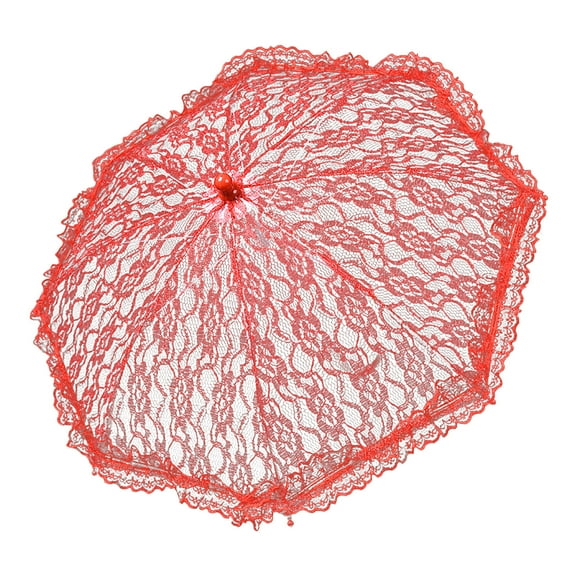 JoyMoreHome Craft Flowers Lace Embroidery Umbrella for Stage Performance Mini Decorative Umbrella Decoration