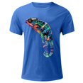 thumbnail image 3 of Generic Men's T-Shirt Short Sleeve Graphic Fashion Lizard Print Crew Neck Tee Tops Summer Casual Shirt, 3 of 4