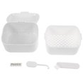 thumbnail image 3 of MasteelfCA Denture Bath Case Orthodontic Retainer Box Denture Cleaning Box Portable Brace Retainer Case, 3 of 8