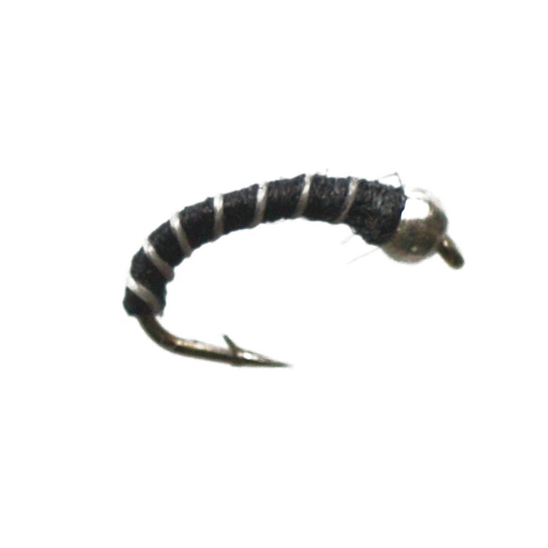 Cortland Fairplay Zebra Midge Nymph Fly Assortment, Size 16, 4