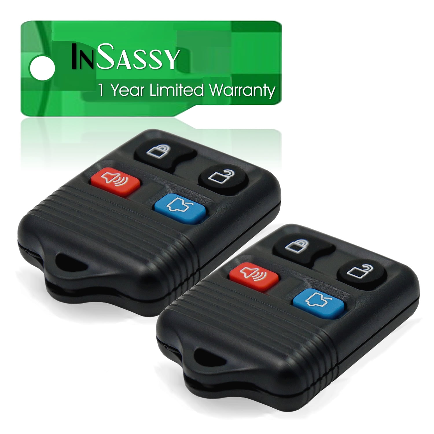 2 Replacement Keyless Entry Remote Key Fob Clicker Transmitter Control For Ford 