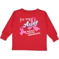 thumbnail image 3 of Inktastic For My Aunt - Breast Cancer Awareness Boys or Girls Long Sleeve Toddler T-Shirt, 3 of 5