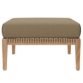 thumbnail image 4 of Clearwater Outdoor Patio Teak Wood 4-Piece Sectional Sofa, 4 of 12
