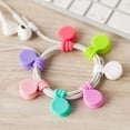 thumbnail image 5 of Deyuer Silicone Magnetic Cable Winder Earphone Hub Cord Holder Wire Organizer,Grey, 5 of 8