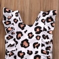 thumbnail image 4 of Kiapeise Baby Girl One-piece Swimsuit Leopard Print Sleeveless Ruffles Swimwear, 4 of 6
