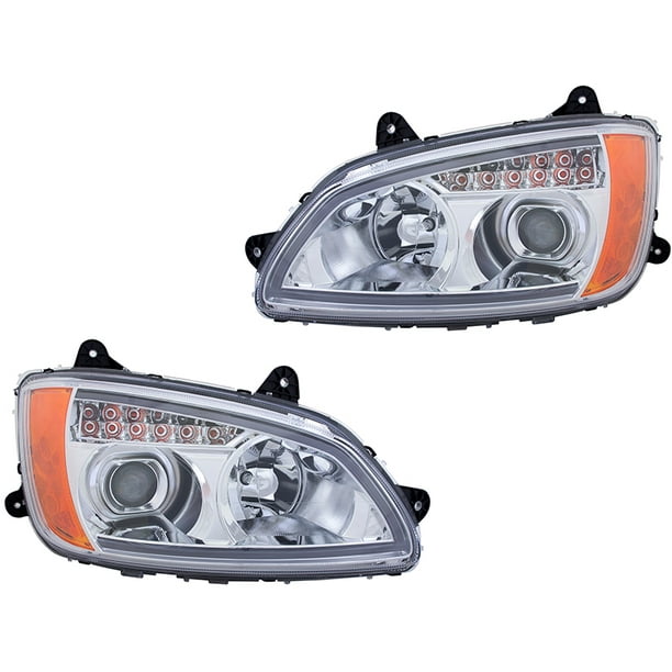 Amazon Com For 2004 2014 Kenworth T660 Truck Fog Light Driver Or Passenger Side R L W Bulbs Automotive
