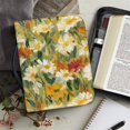 thumbnail image 6 of HELLHERO Oil Painted Floral PU Leather Bible Cover, Large Capacity Zippered Carrying Case for Church Prayer and Daily Study, 6 of 12