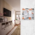 thumbnail image 5 of Yayeee Rocker Switch Wall Plate 3-Gang 6.5"x4.6" Home Decorative Outlet Cover, Gray Snow Houses, 5 of 6