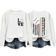 thumbnail image 5 of Sale Clearance 2024 Graphic Sweatshirts for Women Women's Baseball Print GameDay Crew Neck Multi Color Multi Size Crew Neck Hoodless Long Sleeve Sweatshirt, 5 of 9