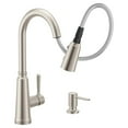 thumbnail image 3 of Moen Trew Spot Resist Stainless Single Handle Pulldown Kitchen Faucet, 3 of 5