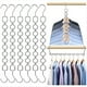thumbnail image 2 of Paquete de 6 Perchas Ahorradoras de Espacio para Ropa, Resistentes, con Capacidad de 13.6 Kg, con Gancho Giratorio de 360°., 2 of 8