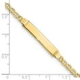 thumbnail image 3 of Primal Gold 10 Karat Yellow Gold Semi-solid Anchor Link ID Bracelet, 3 of 3