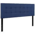 thumbnail image 1 of Bedford Tufted Upholstered Queen Size Headboard in Navy Fabric, 1 of 9