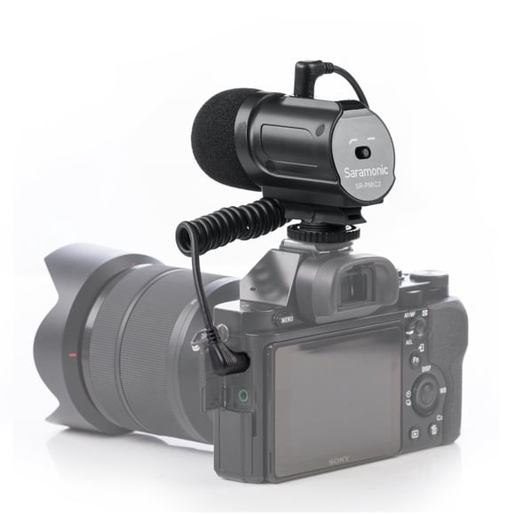 Saramonic SR-PMIC2 Mini Stereo Condenser Microphone +Integrated Shockmount, Low-