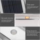 thumbnail image 5 of 2 LED Solar Powered PIR Motion Sensor Wall Light Garden Security Lamp - Silver White, 5 of 5