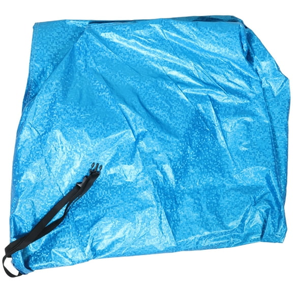 Durable Waterproof Motorcycle Cover Blue Cloth Sun Shield for Outdoor Use Fits All Sizes