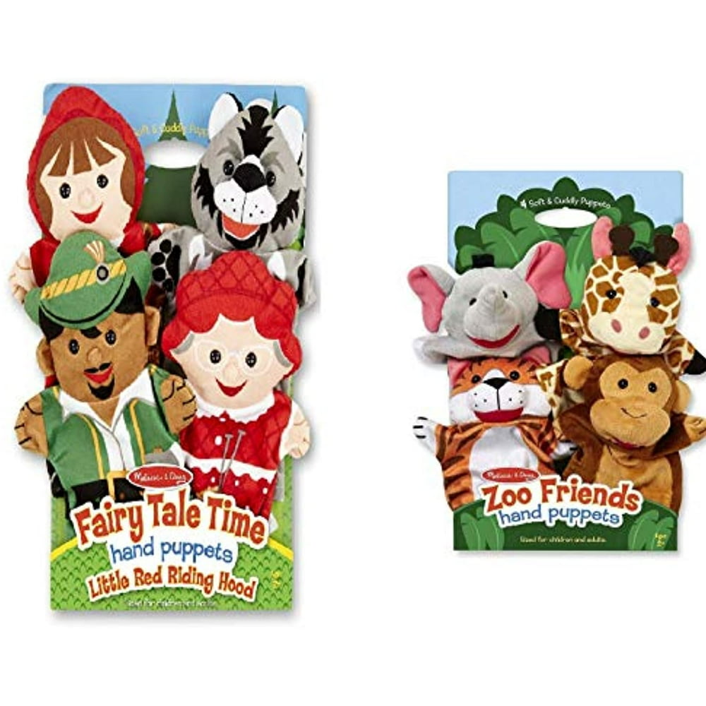 Melissa & Doug Fairy Tale Friends Hand Puppets (Set of 4) Little Red