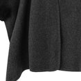 thumbnail image 5 of Umfun Women's Faux Fur Trim Cape Wrap Winter Mid-Length Velvet Warm Shawl Outerwear with Front Toggle Clasp and Soft Cuffs for Casual Holiday Party Daily Wear, 5 of 8