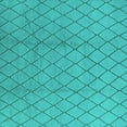 thumbnail image 1 of Ahgly Company Machine Washable Indoor Square Oriental Turquoise Blue Industrial Area Rugs, 8' Square, 1 of 4