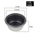 thumbnail image 3 of BUYISI 1.5/2L Replacement Cooker Inner Pot Non Cooking Container Pot For Kitchen, 3 of 7