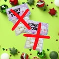 thumbnail image 5 of Lashicorn Grouch Poop Labels with Bags  100 Pack, 50 2x3.5 Tags & 50 3x3 Bags Green Stickers to Put Grouch Pills Chocolates in Christmas Holiday Gift Striped, 5 of 5