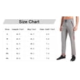 thumbnail image 5 of BUYJYA 3 Pieces Men's Athletic Sweatpants Joggers with Zippered Pockets for Gym Running Workout Training, 5 of 8