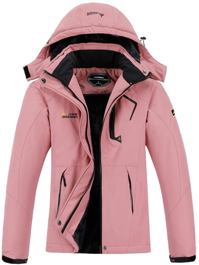 Women's Waterproof Ski Jacket Warm Winter Snow Coat Hooded Raincoat 