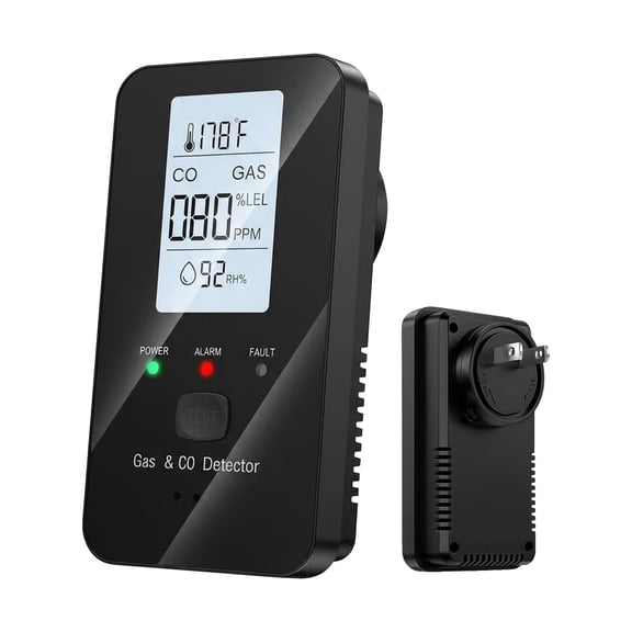 Orangide 4-in-1 Gas Detector Portable Propane Natural Leak Alarm with HD Screen for Home Apartment Hotel Camping RV Safety Monitor