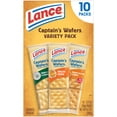 thumbnail image 3 of Lance Sandwich Crackers, Captain's Wafers, Variety Pack, 10 Individual Packs, 6 Sandwiches Each, 3 of 8