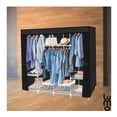 thumbnail image 3 of Ropero Closet Jumbo de Metal LUMO Con Cierre 165 cm Negro, 3 of 7