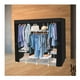thumbnail image 3 of Ropero Closet Jumbo de Metal LUMO Con Cierre 165 cm Negro, 3 of 7