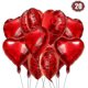 thumbnail image 1 of Globo de aluminio con forma de corazón rojo, 20 unidades, globos de helio con forma de corazón, globos de corazón, 1 of 5