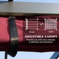thumbnail image 2 of Kozyard Morgan 10’ x 13’ Pergola, Aluminum Frame, Sunshade Canopy, Waterproof, Red, 2 of 7