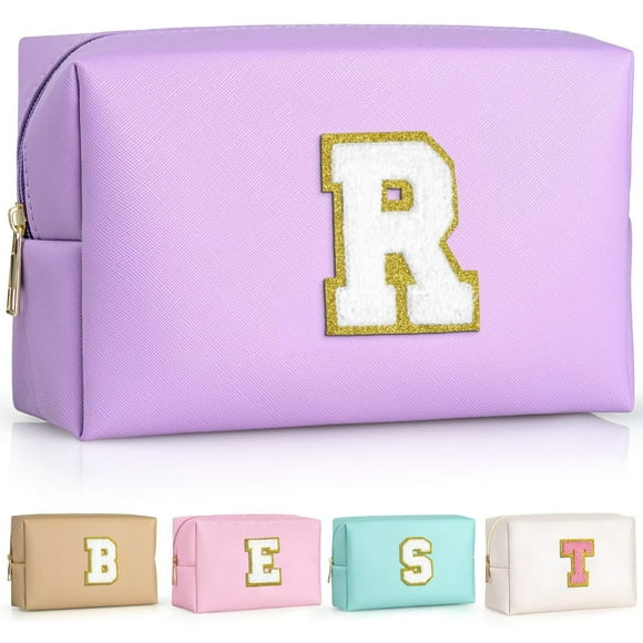 Bolsas de viaje TOPEAST para cosméticos, neceser pequeño de estilo preppy, neceser impermeable de piel sintética, regalos únicos para amigas y compañeras de trabajo, accesorios adorables para chicas (