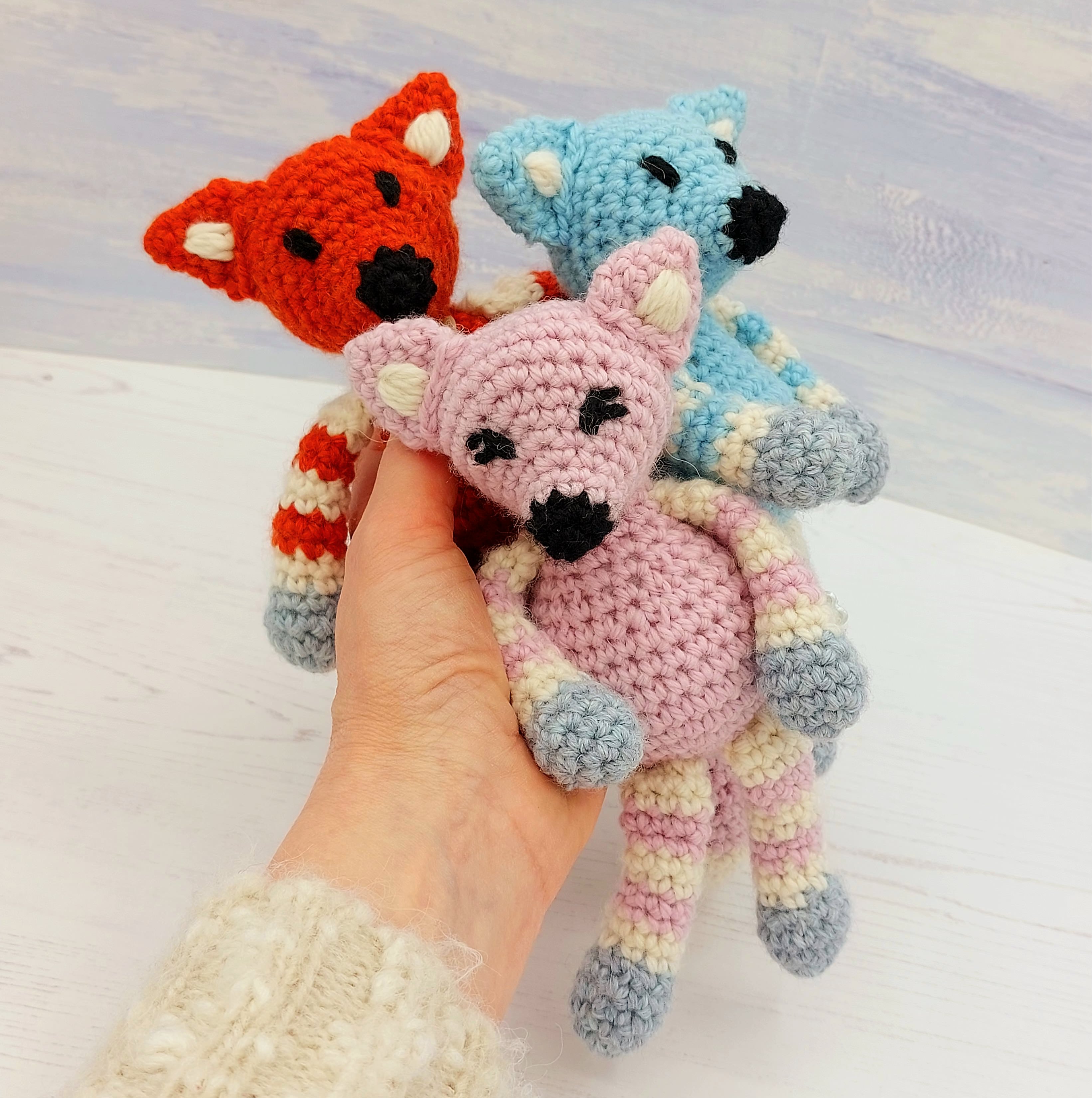 Crochet Kit Baby Fox Amigurumi Mini Craft Kit