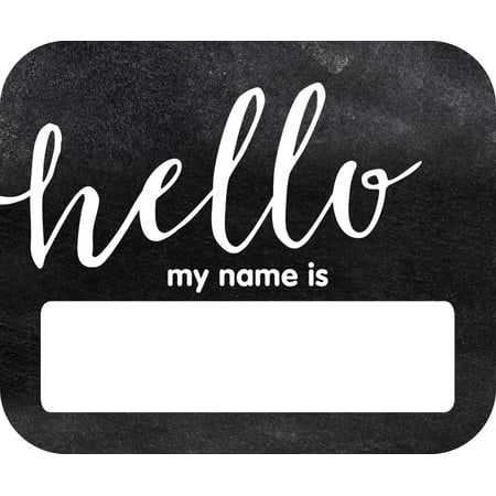 Style Name Tag - Industrial Chic Hello Name Tags (150063) Schoolgirl Style