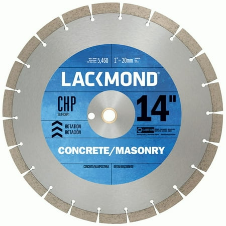 14 Inch Curved Blade - Lackmond 14-Inch High Speed Diamond Blade for Cured Concrete and Masonry