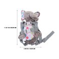 thumbnail image 3 of Kids Elephant Plush Backpack Toy Children Anti-Lost Backpack with Safety Leash, 3 of 8