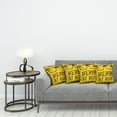 thumbnail image 3 of Ambesonne Retro Throw Pillow Cover 4 Pack, Nerds at Work Grungy, 20", Yellow Black Green, 3 of 5